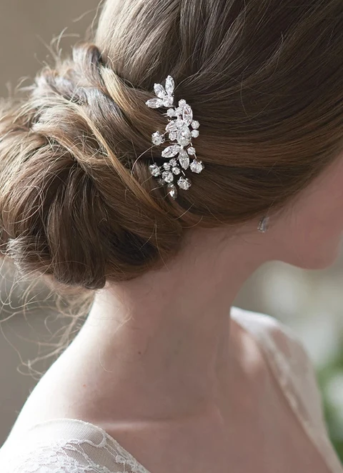 Bridal Leaf Hair Comb