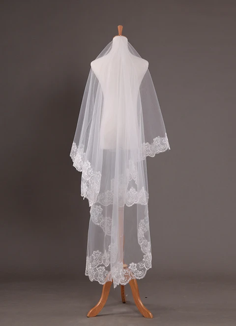 Tulle One-tier Angel Cut/waterfall Bridal Veils