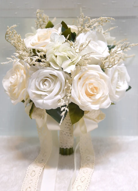 Boho Bouquet Milky White And White