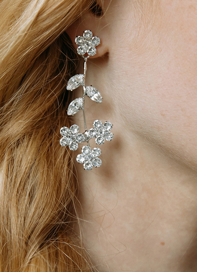 Flower Zircon Earrings